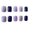 Bling Bling Purple False Fingernails Artificial False Nails Tips Nail Art Fake Nails