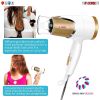 5 Core Hair Blow Dryer Lightweight | Hair Dryer Ionic Men Women Blower 1875W Ceramic Quiet Styling Pik - HD F