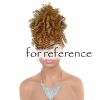 Afro Puff Drawstring Ponytail Synthetic Curly Hair Ponytail Extension Large Size Hair Bun Clip Hair Extensions,Khaki