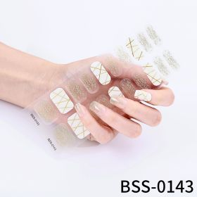 Gel Nail Stickers 3d Semi-cured Nail Stickers European And American UV Nail Semi-baked Nail Stickers Paper (Option: BSS0143-Picture Style)