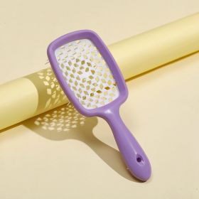 Children's Hollow Diamond Massage Comb (Color: purple)