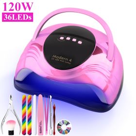 UV LED Lamp For Nails Drying Manicure Lamp Nail Dryer For Gel Polish Professional Cabin Led Lamp Nail Art Salon Tool (Type: ZH374-1)