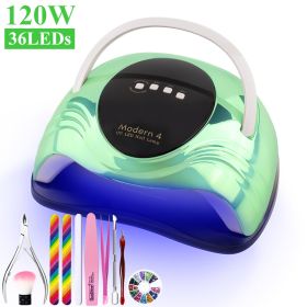 UV LED Lamp For Nails Drying Manicure Lamp Nail Dryer For Gel Polish Professional Cabin Led Lamp Nail Art Salon Tool (Type: ZH374-3)