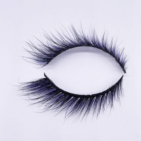 Newly Colorful Eyelashes Soft Mink Lashes Winged Thick Eyelash Handmade Curly Lashes Natural Long Lash For Eyelash Extension (Color: M289-Z)