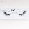 1Pair Mink Half Lashes Soft Thick Eye End Lengthening Faux Eyelashes Natural Long Handmade Eyelash Cross Curl 3D Lash For Makeup