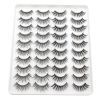 20 Pairs Mink Lashes Natural False Eyelashes Dramatic Volume Fake Lashes Soft Thick Long Eyelashes Wispy Makeup Extension 2022