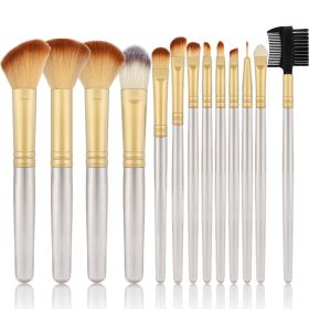 Professional Makeup Brushes Set Super Soft Blush Brush Foundation Concealer Eyeshadow  Eyelashes Beauty MakeUp Brush Cosmetic (Color: 13-champagne)