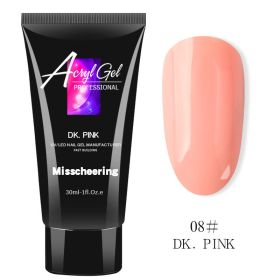 Painless Extension Glue Nail Art Without Paper Tray Fast Extension Crystal Model Painless Crystal Glue (Color: DK PINK)