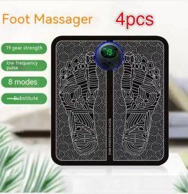 Charging Foot Massage Device Electric (Option: LCD Usb Rechargeable 4pcs-English)